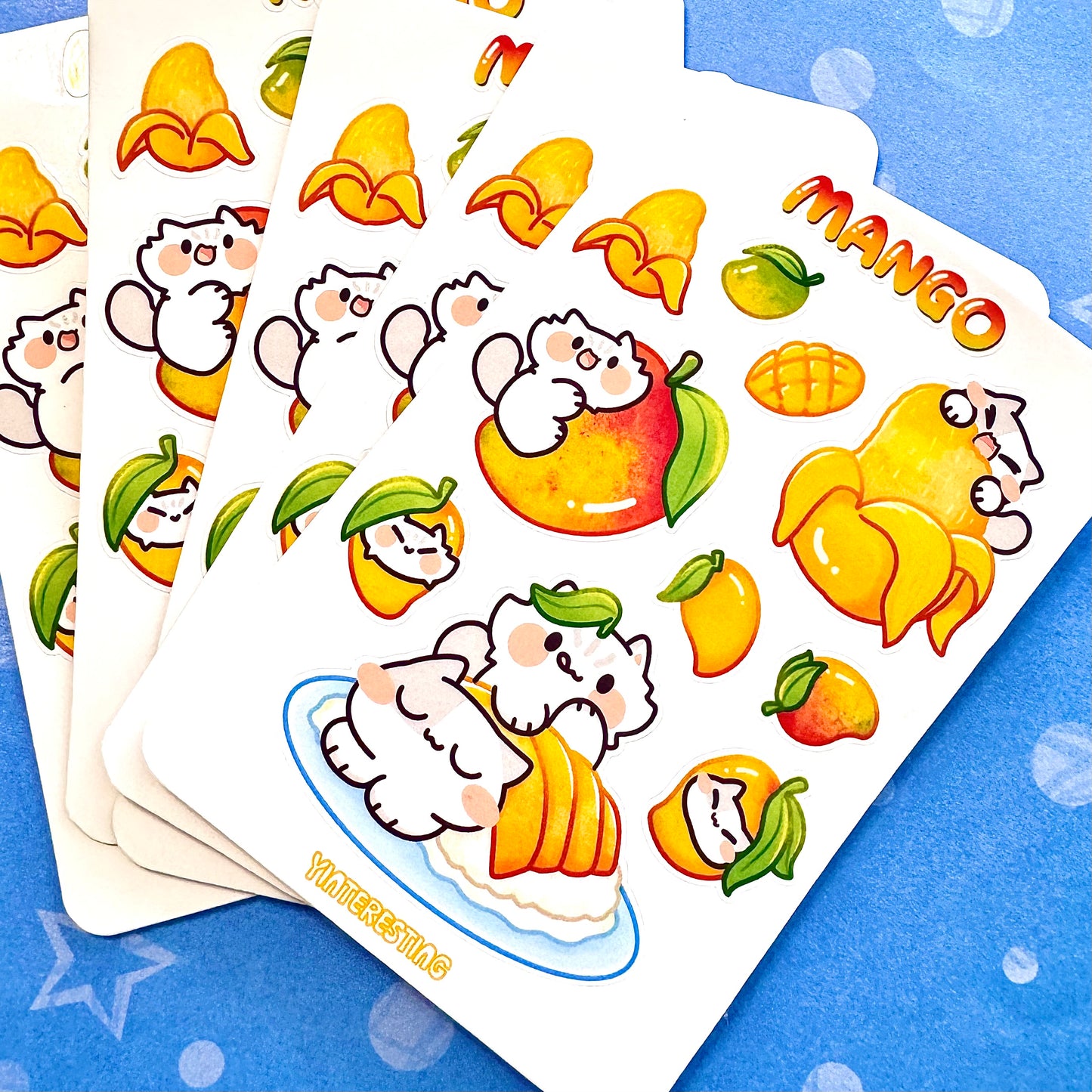 Mango Meow Sticker Sheet