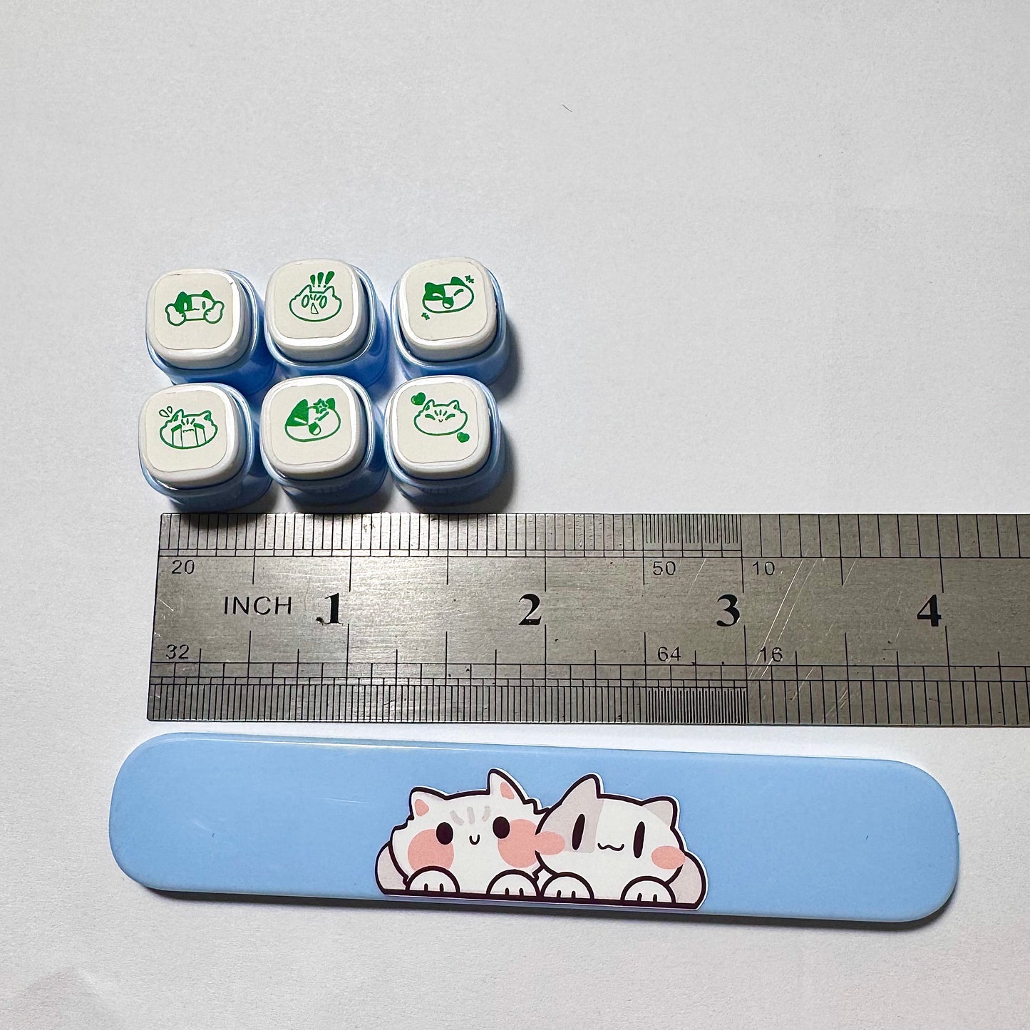 Meow emoji Six in one Stamps