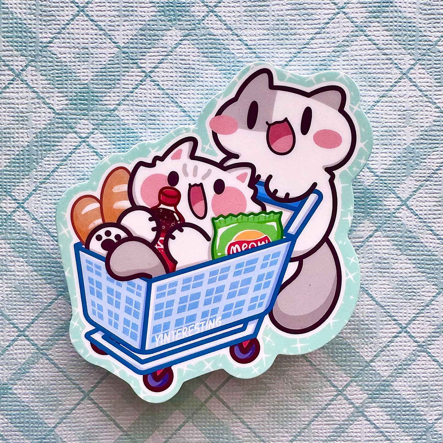Shopping Meow Sticker