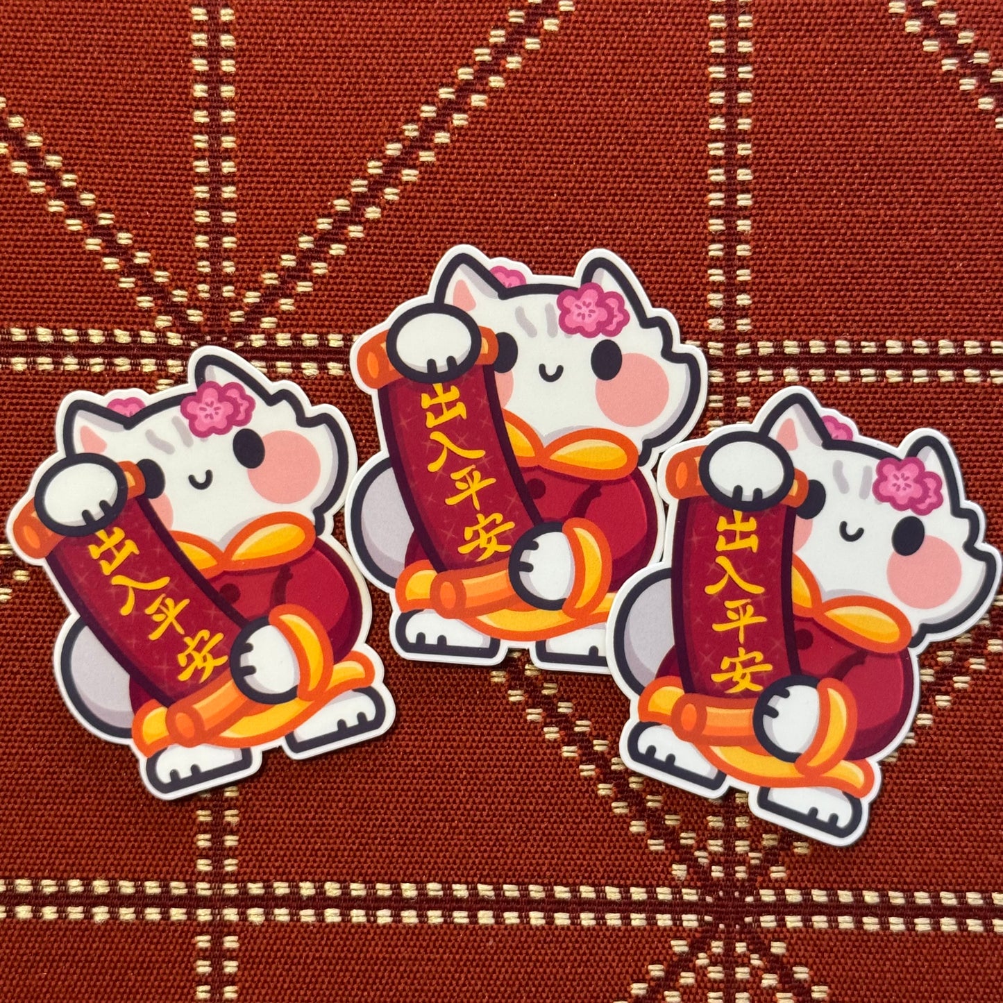 New Year Good Luck Stickers