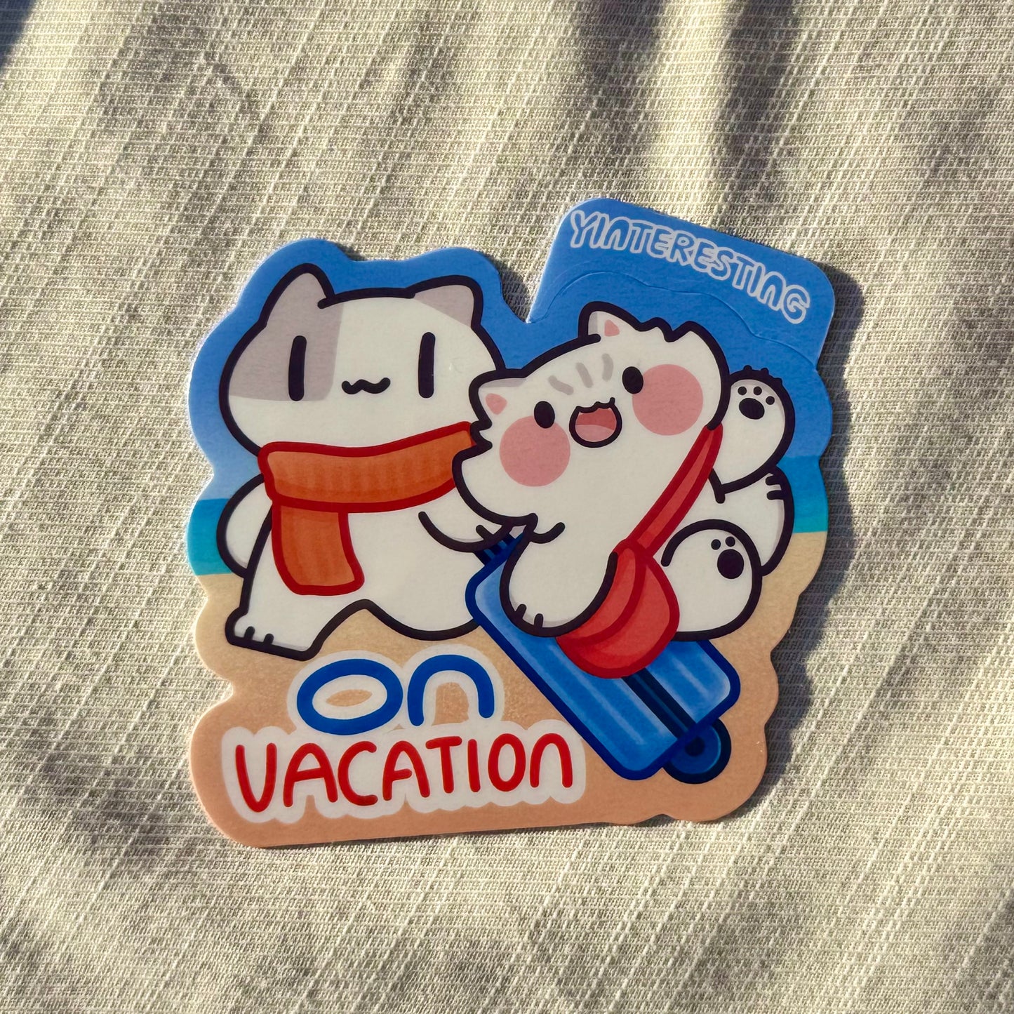 On vacation Sticker
