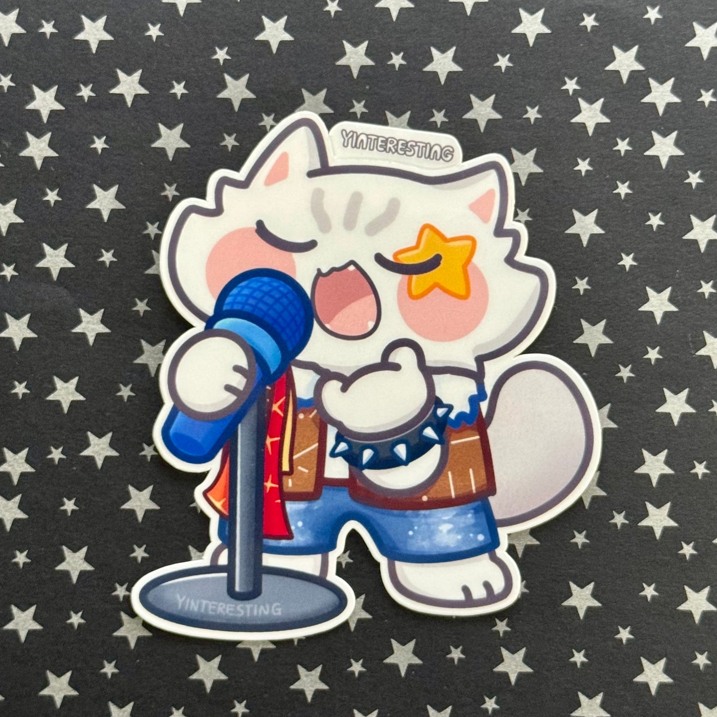 Rockstar Dian &Dou Cat Sticker