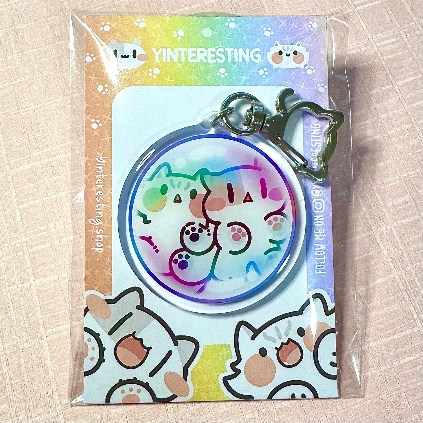 Bubble Meow Keychain