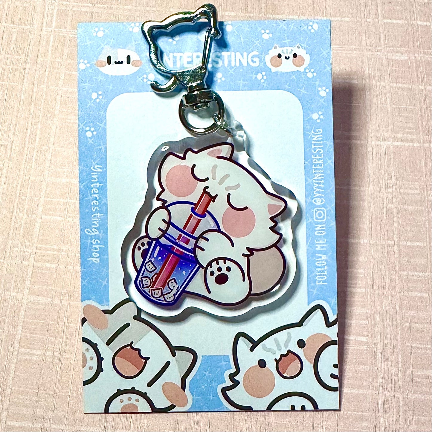 Boba Meow Keychain