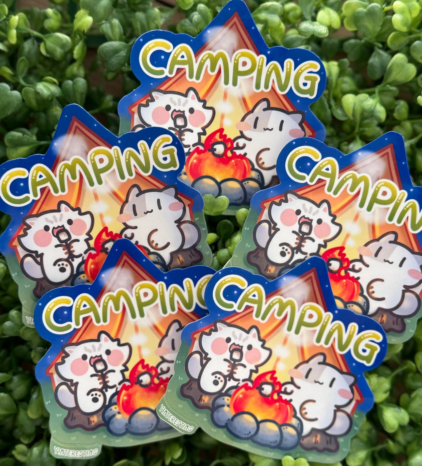 Camping Hiking Sticker