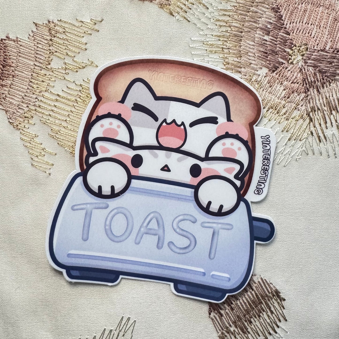 Toast Meows Sticker