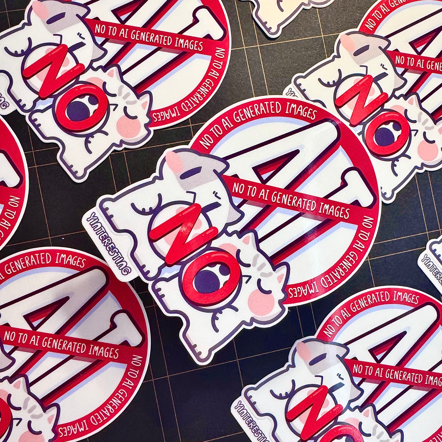 No to AI Generated Images Sticker