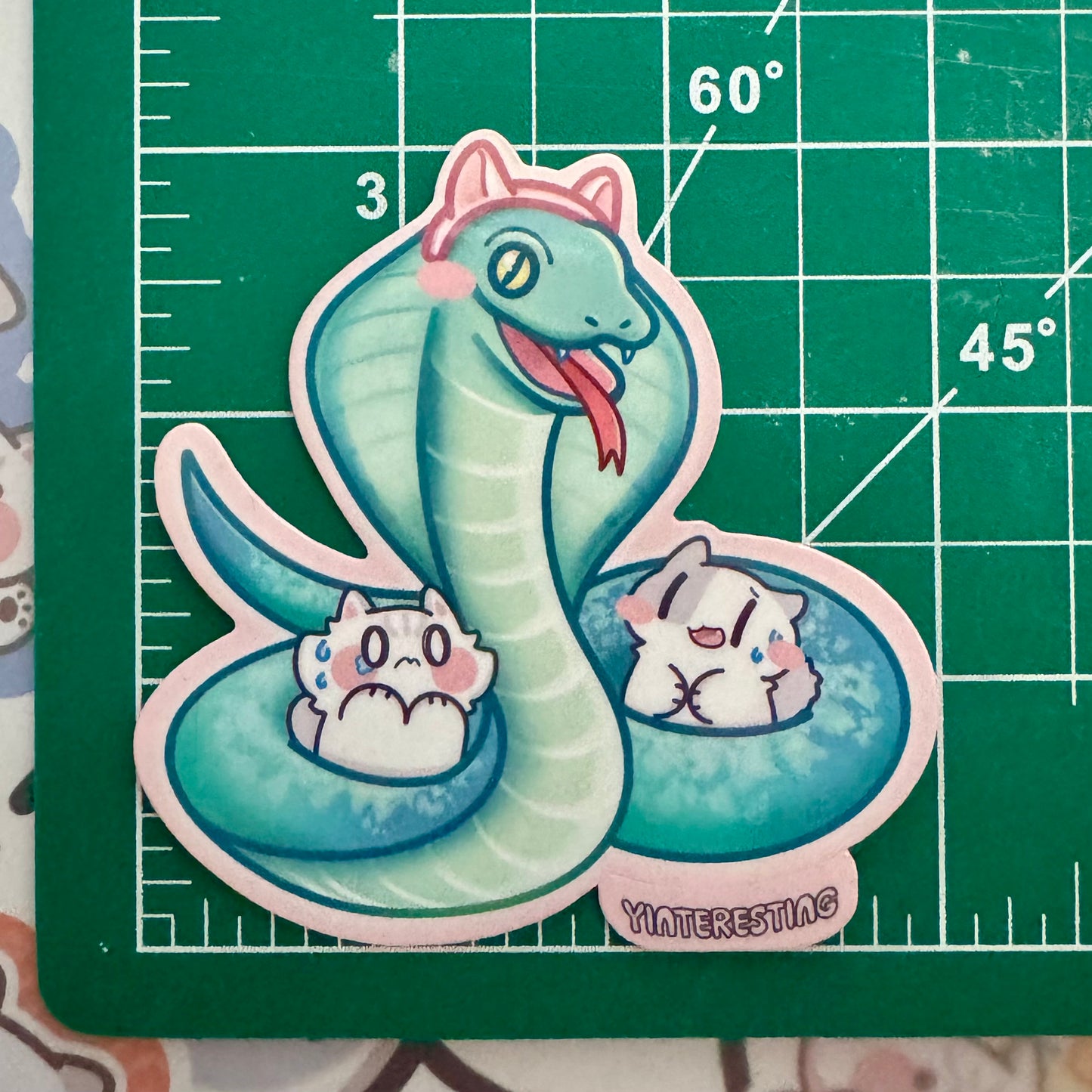 Year of Snake Chinese Zodiac Cat Sticker