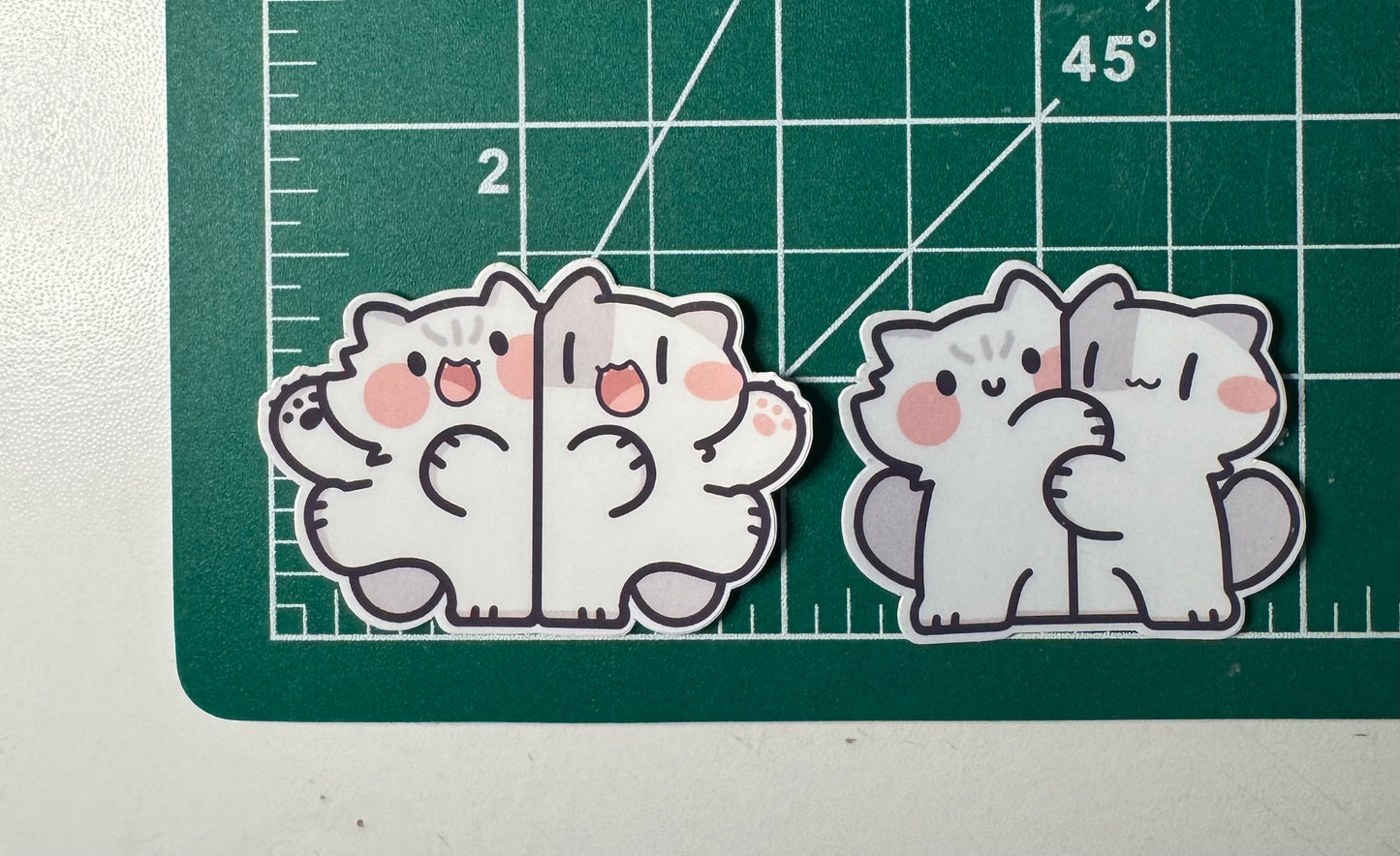 Besties Best Friend Cats Stickers