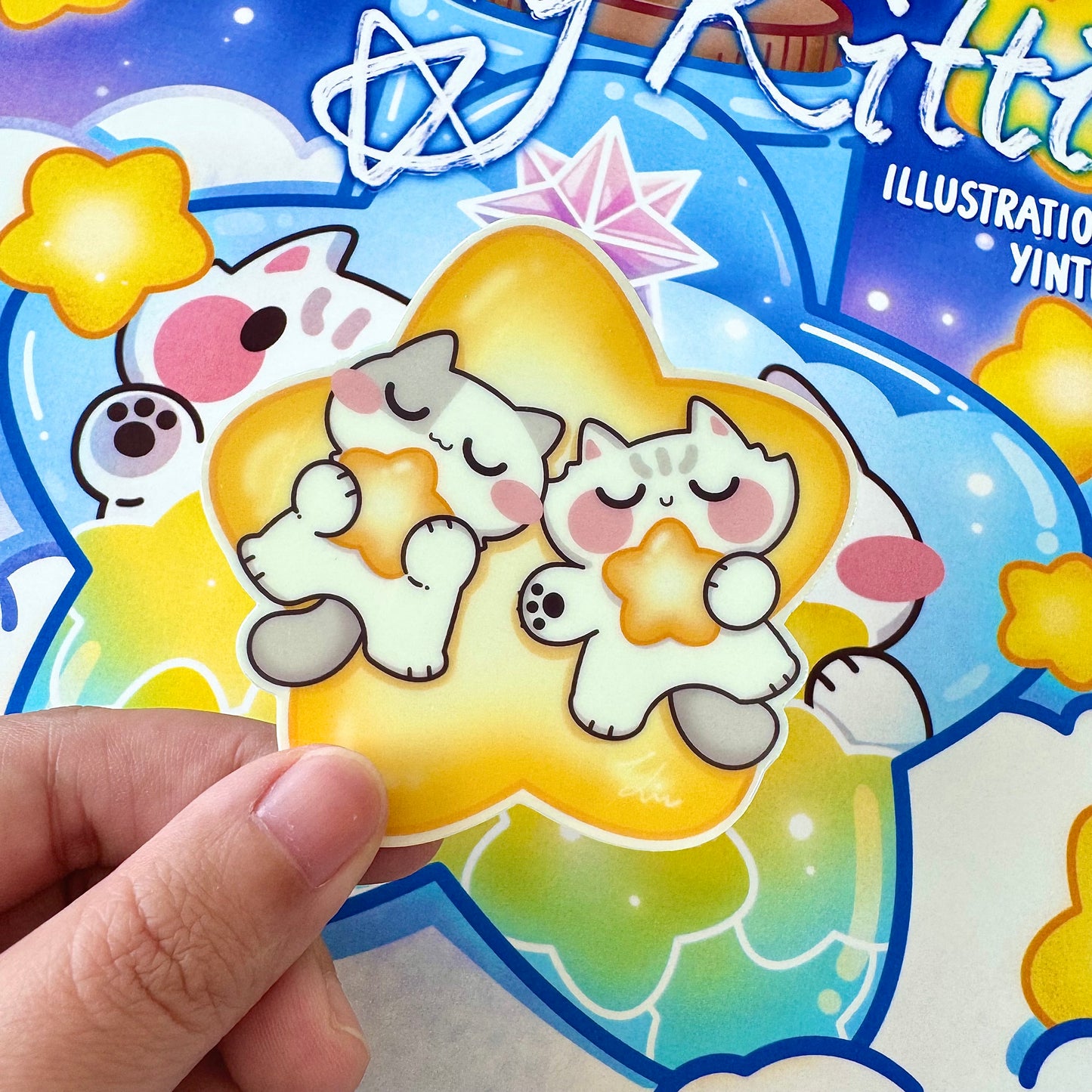 Starry Kitties Coloring Book
