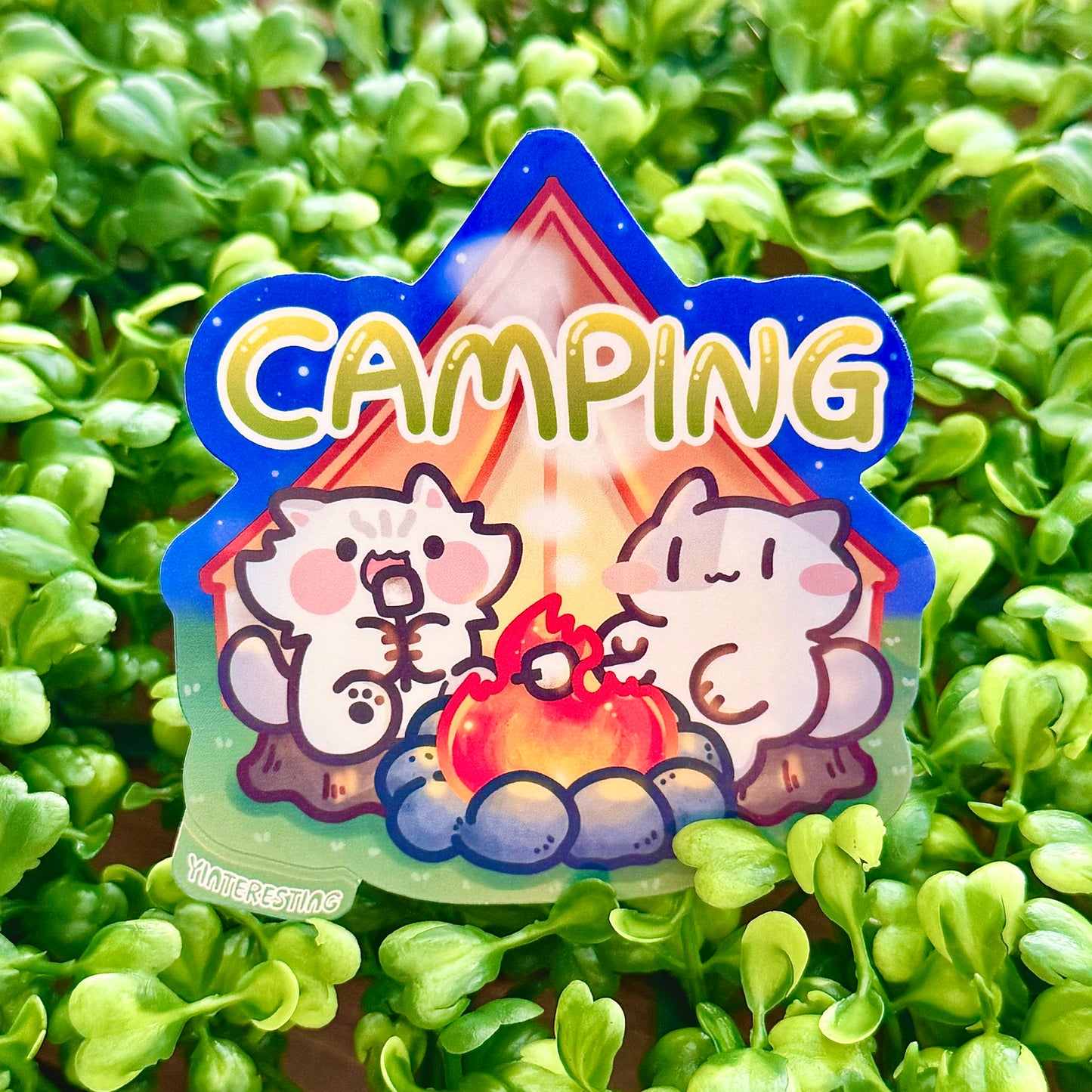 Camping Hiking Sticker