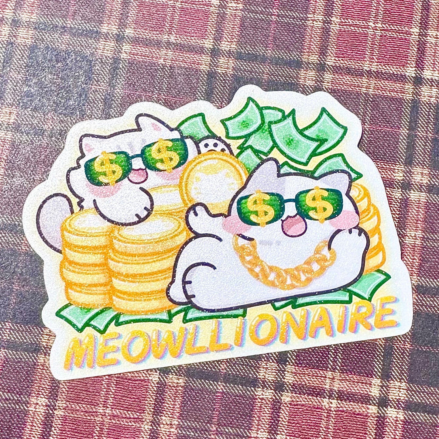Meowllionaire Sticker