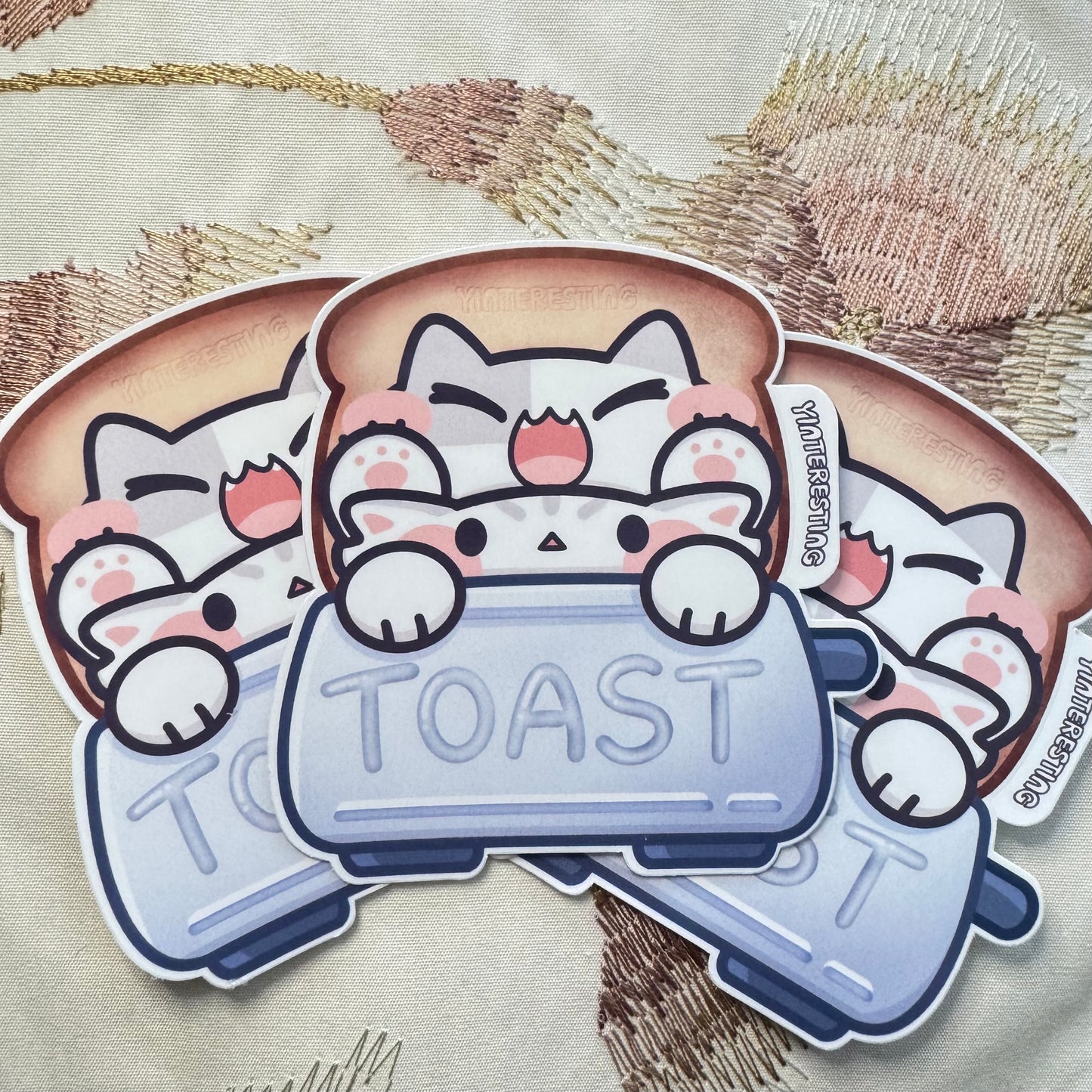 Toast Meows Sticker