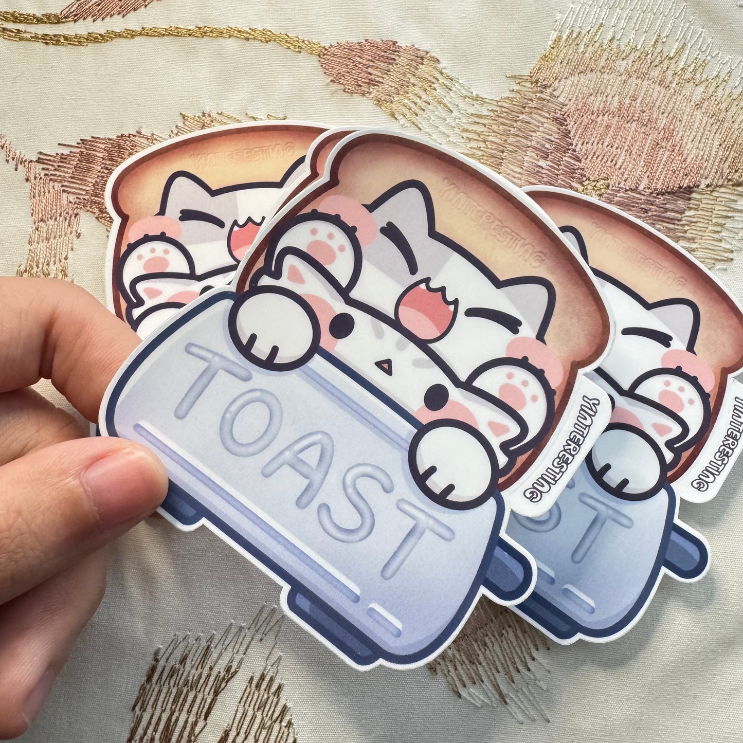 Toast Meows Sticker