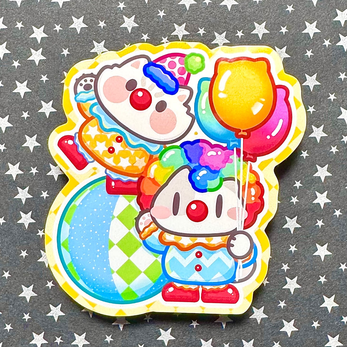 Clown meows Sticker