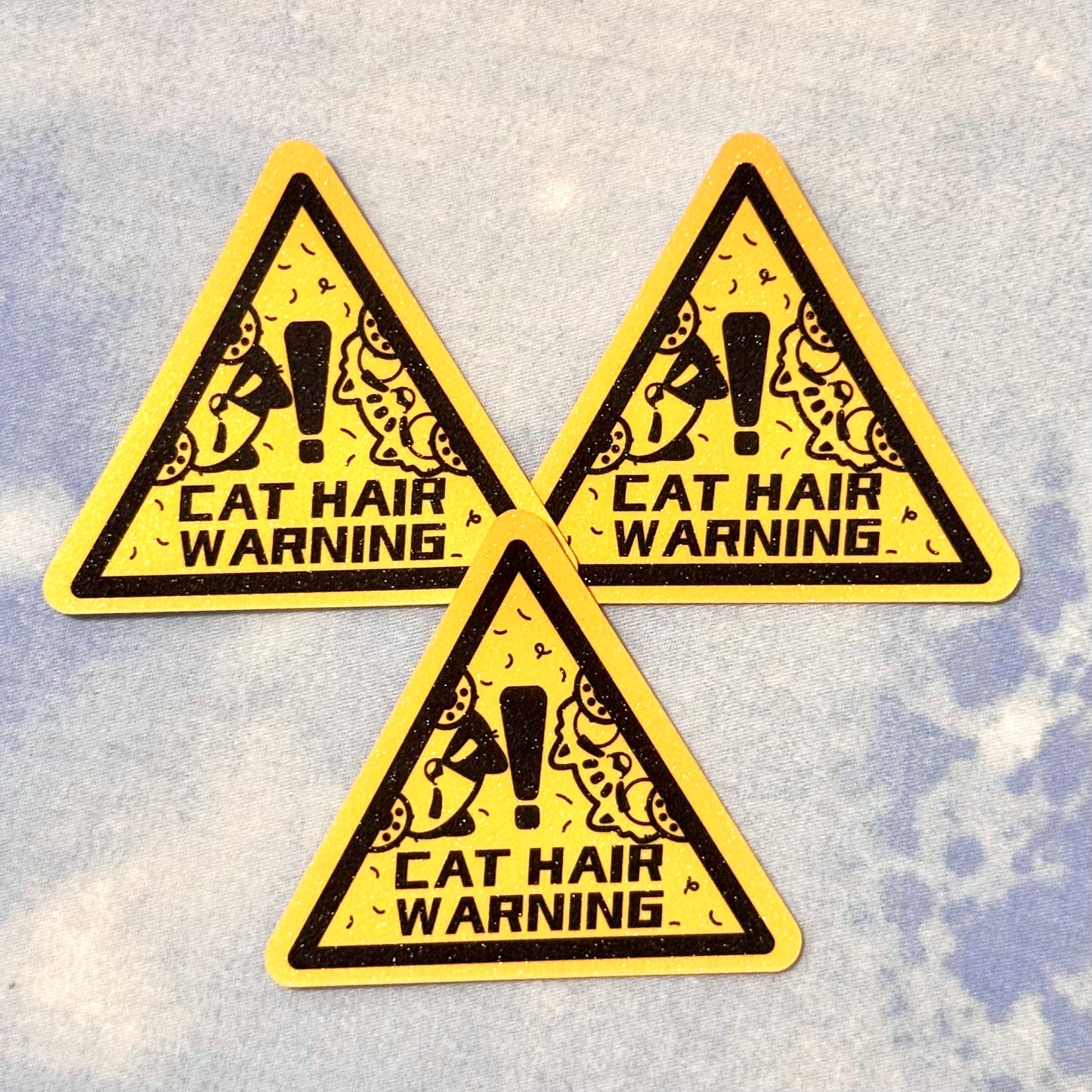 Cat Hair Warning Sticker