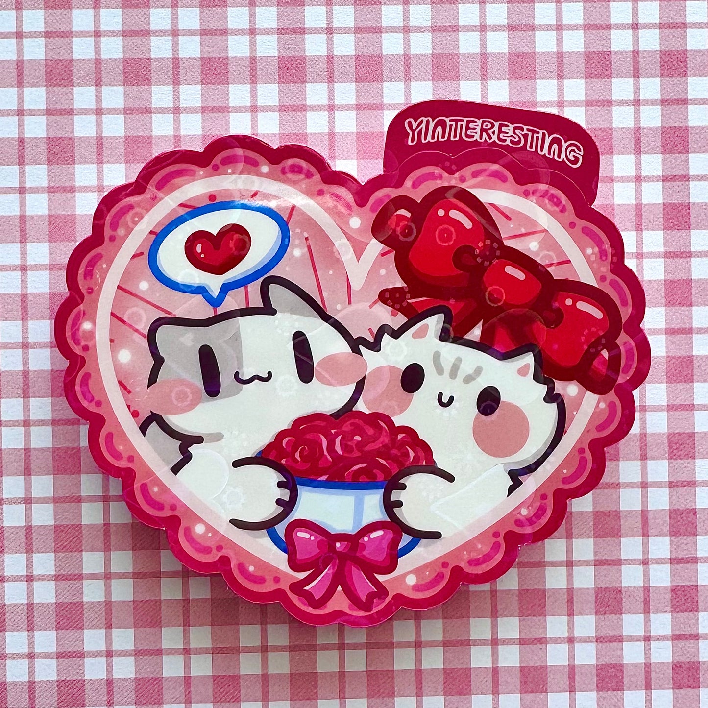Valentine meow Sticker