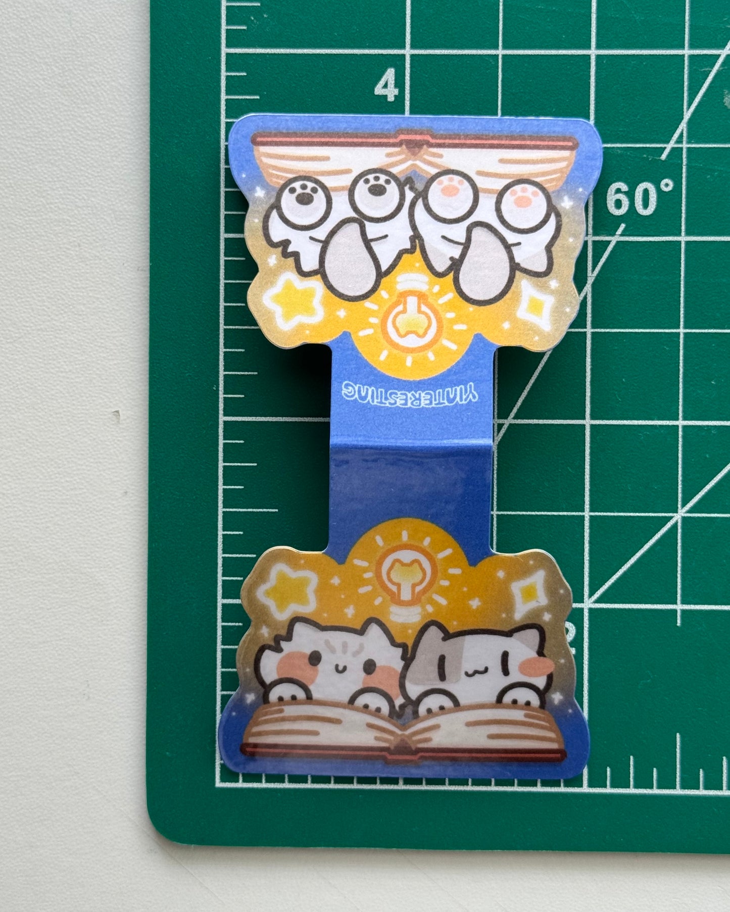 Reading meow Cats Magnetic Bookmark