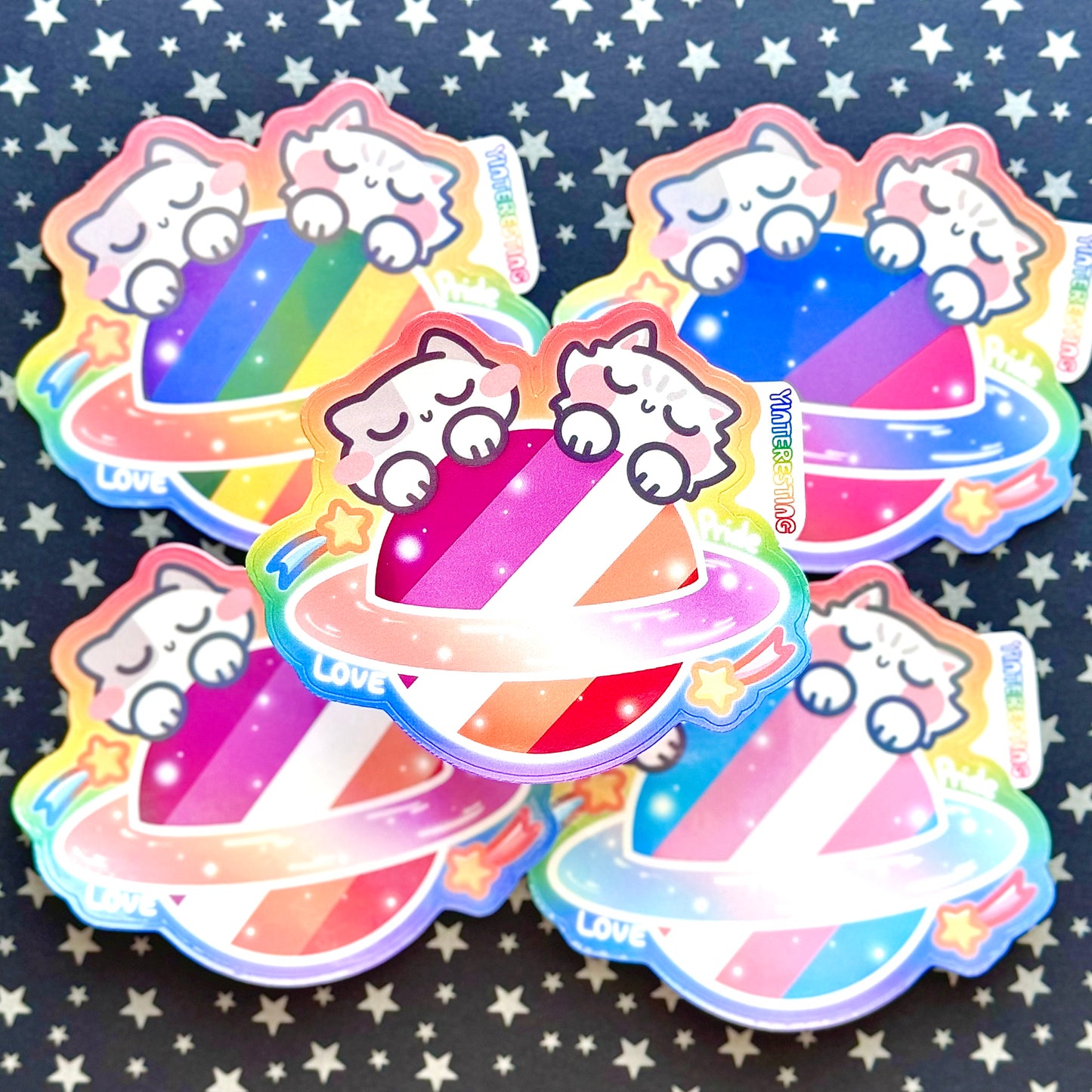LGBTQ+ Pride Planet Stickers
