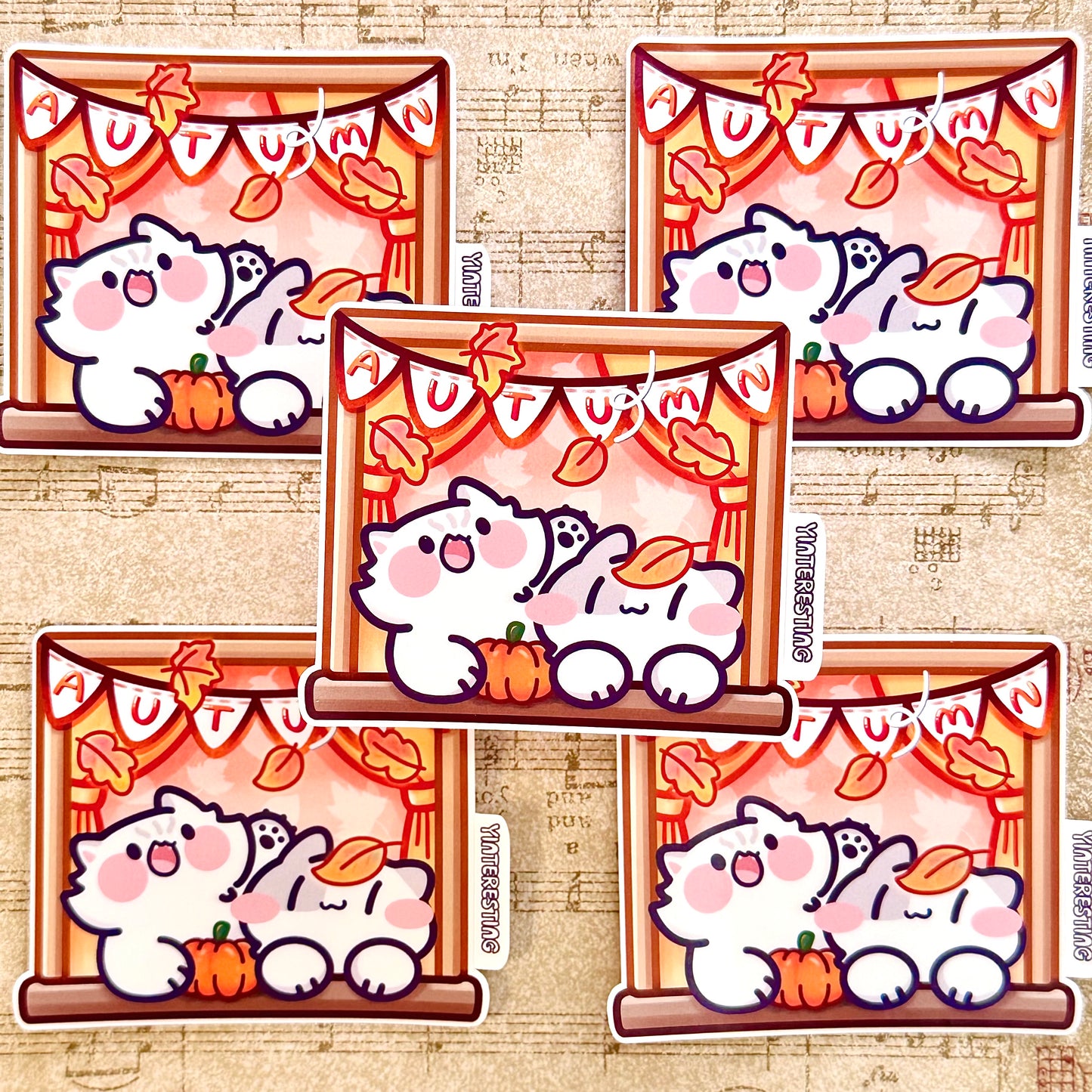 Fall Autumn Window Sticker