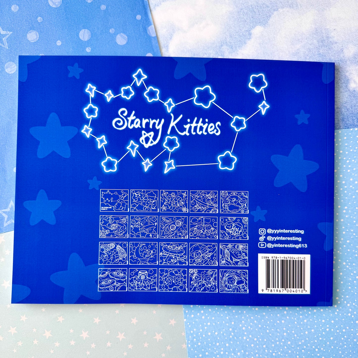 Starry Kitties Coloring Book