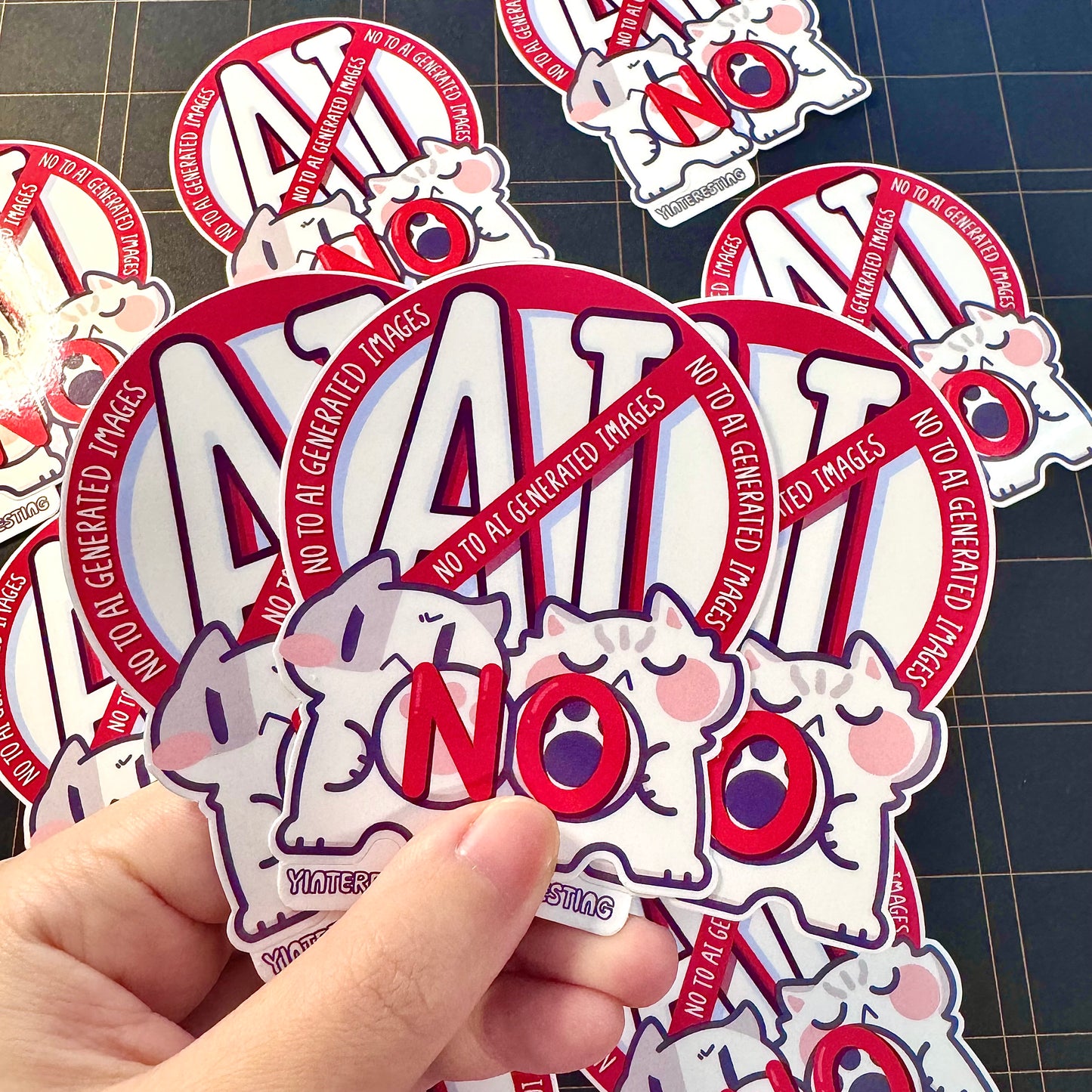 No to AI Generated Images Sticker