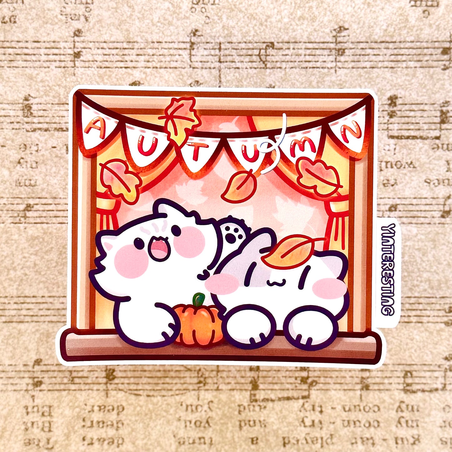 Fall Autumn Window Sticker