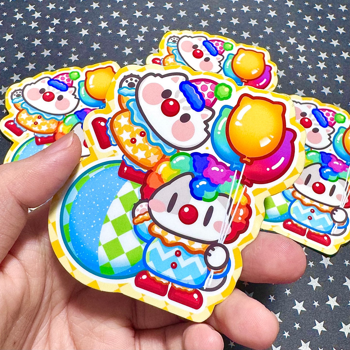 Clown meows Sticker