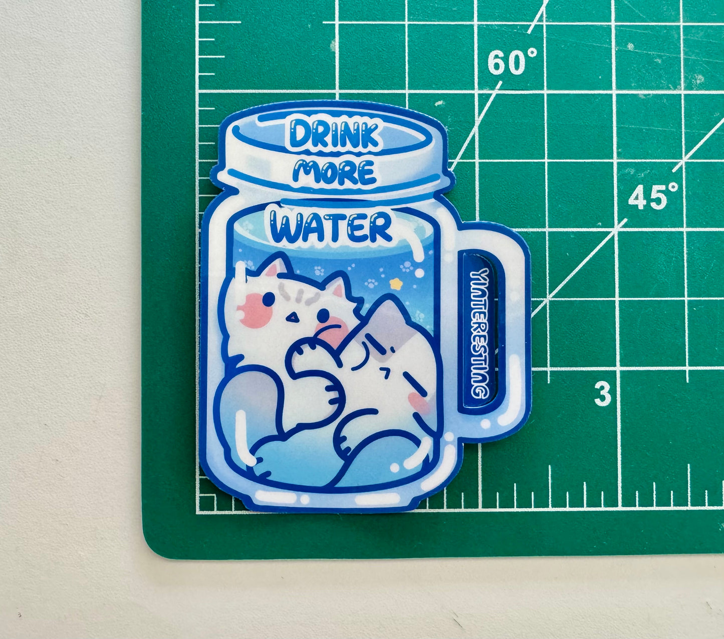 Drink More Water Stay Hydrated Sticker
