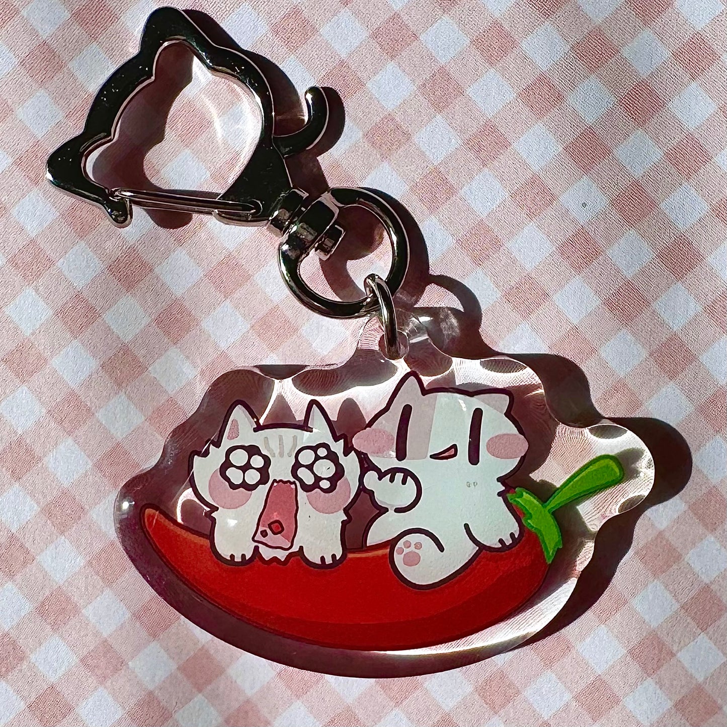 Pepper Meow Keychain