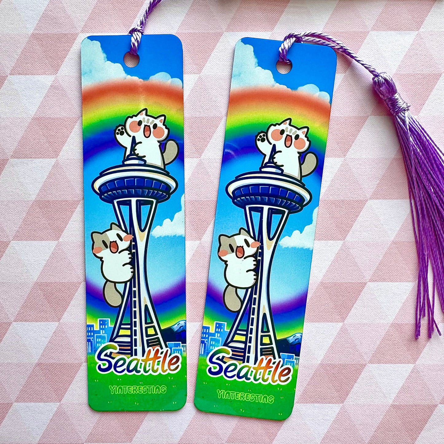 Seattle meow Metal Bookmark