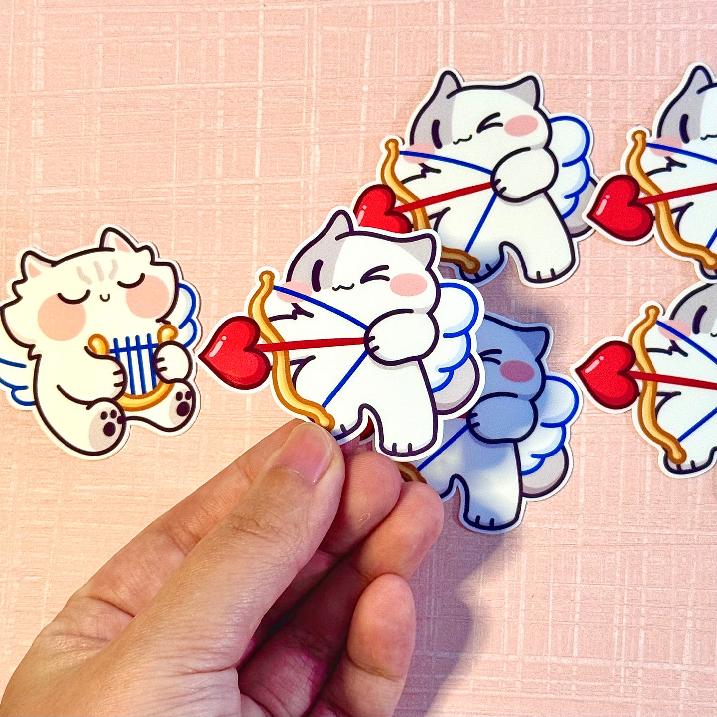Cupid meow Stickers