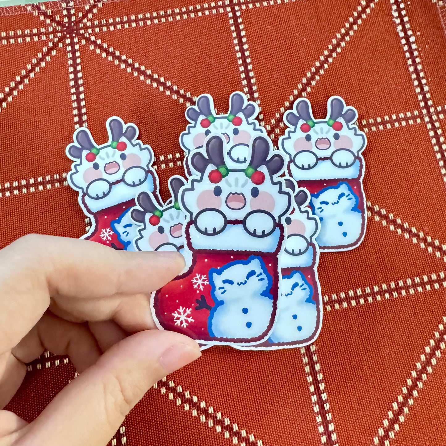 Christmas stockings Cats Stickers