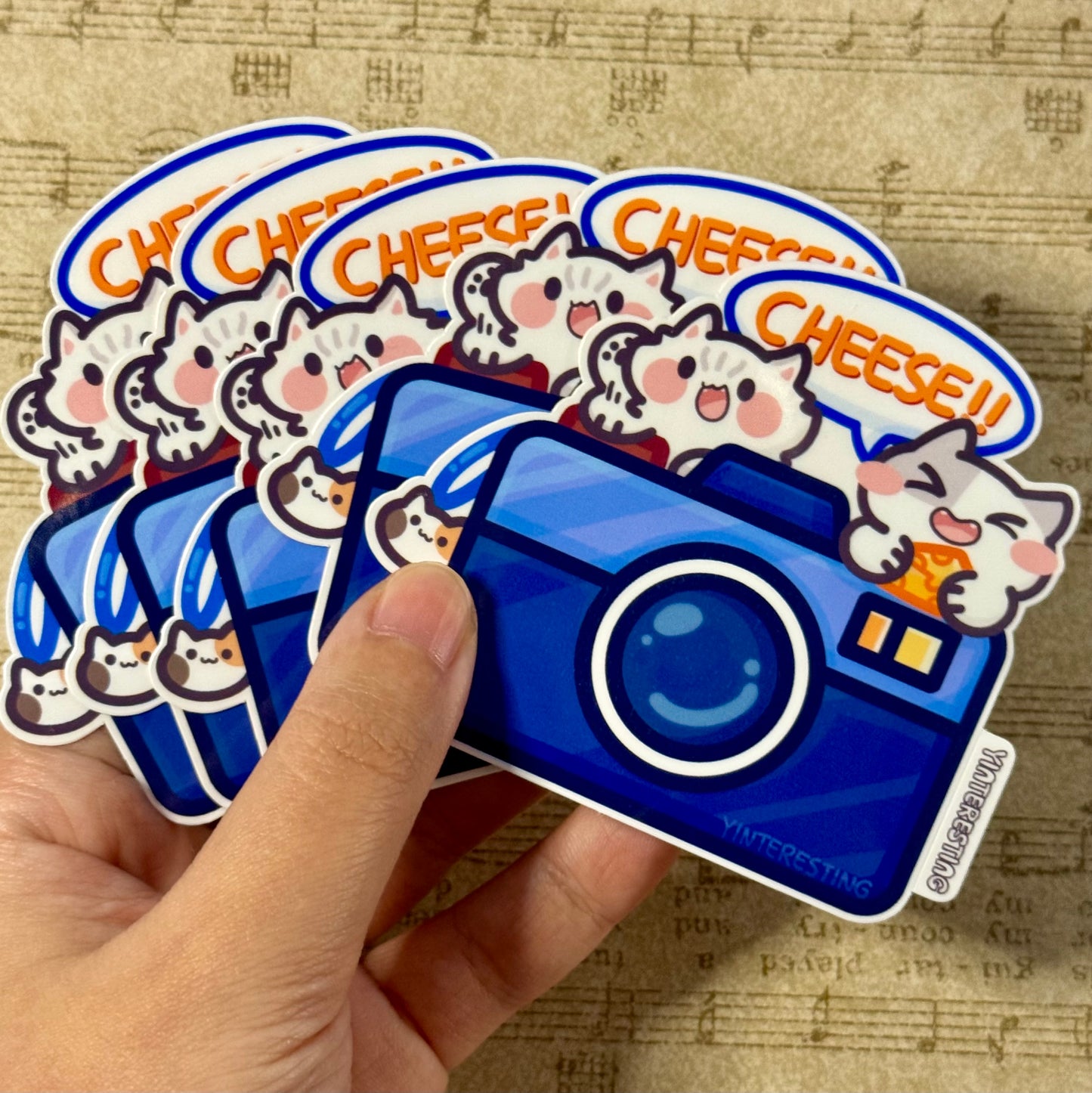 Camera Cats Sticker