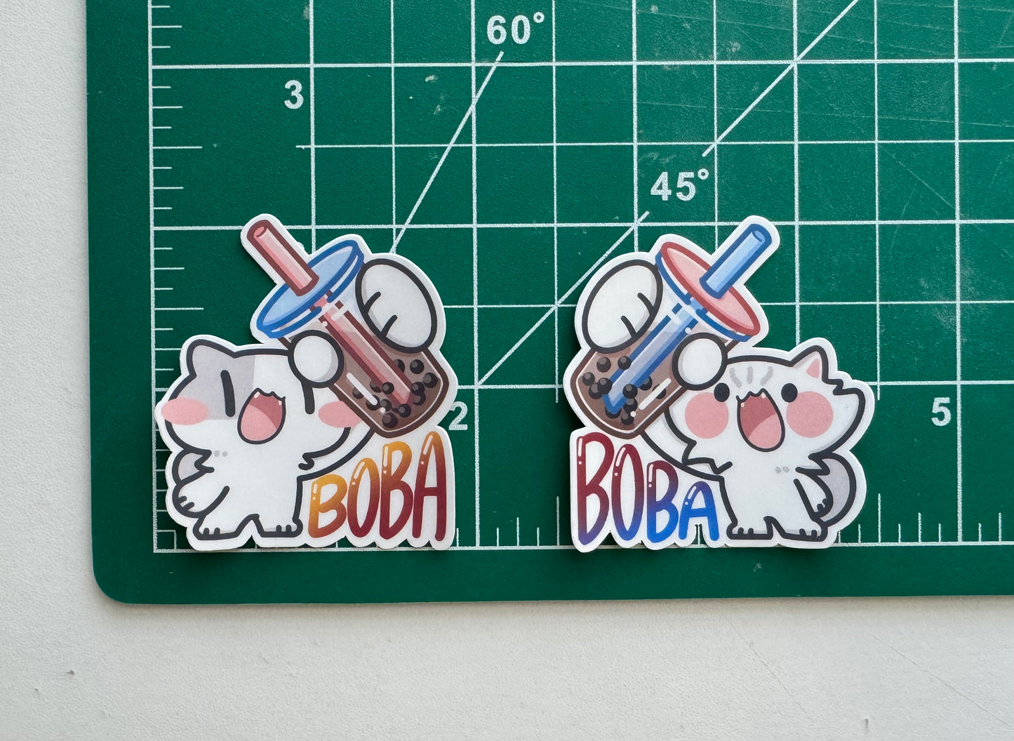 Boba Bubble tea Cats Stickers