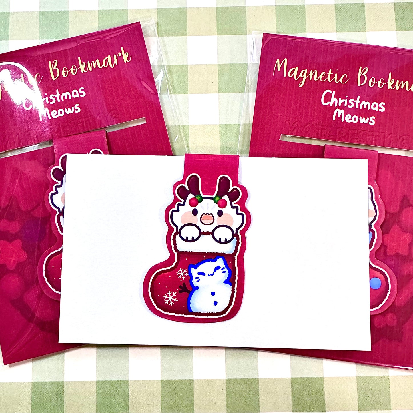 Christmas stockings Magnetic Bookmark