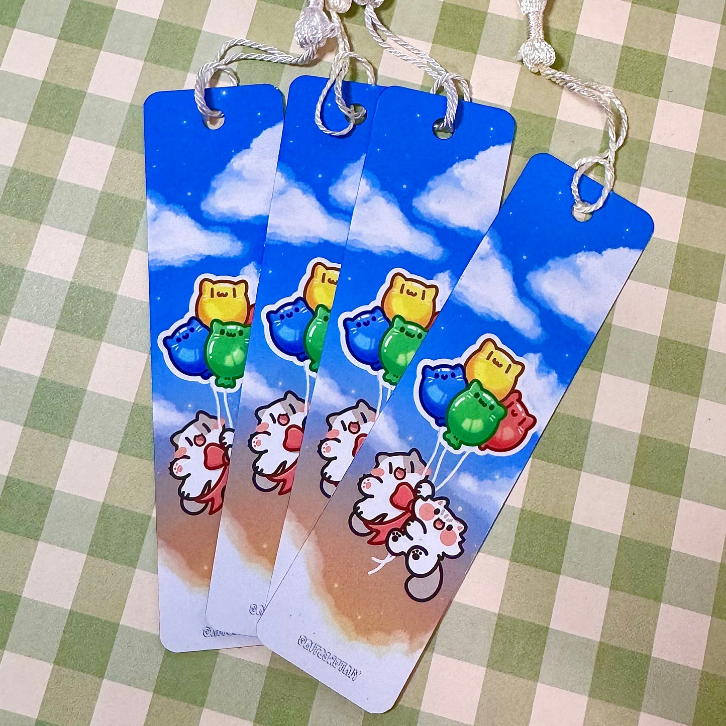 Ballons meow Metal Bookmark