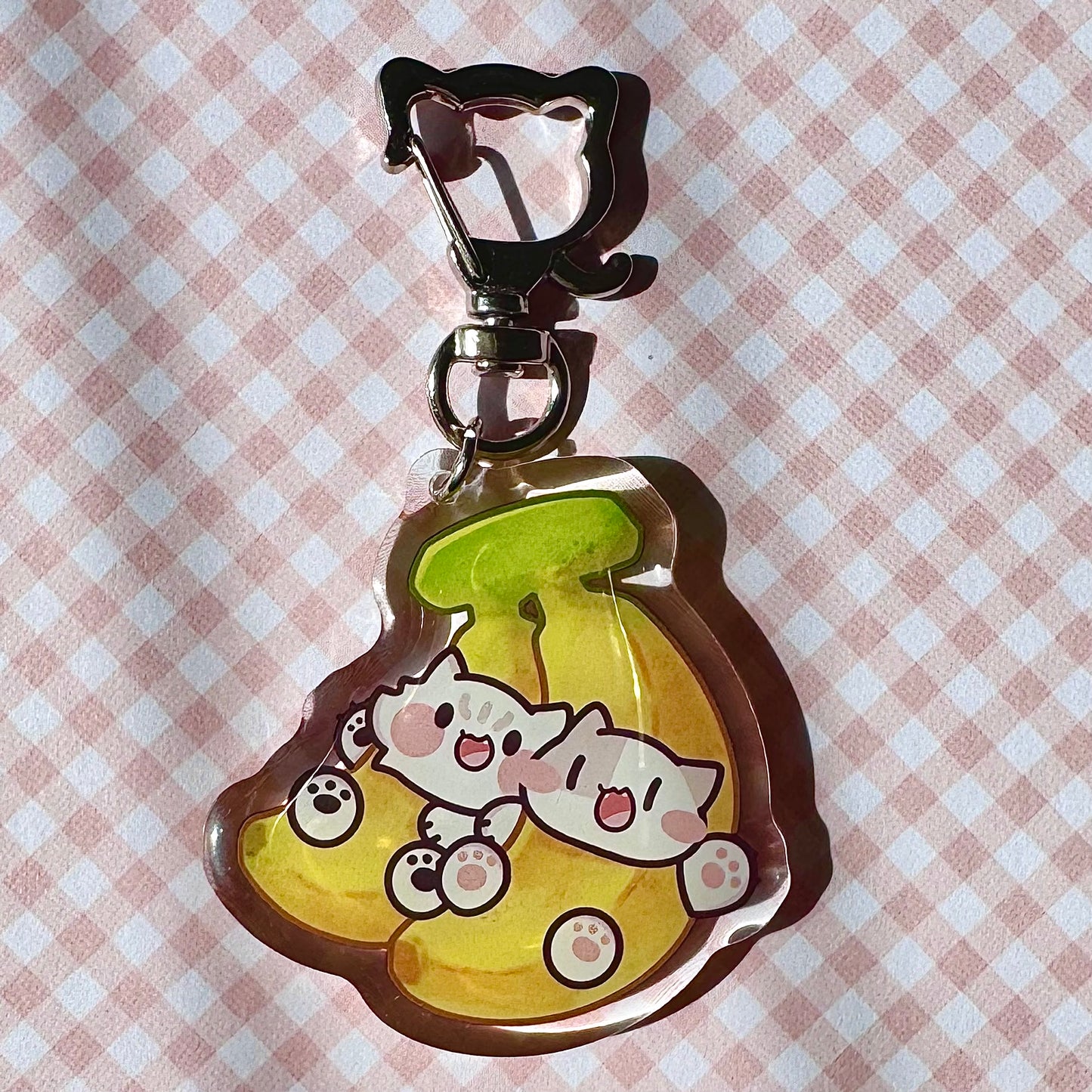 Banana Meow Keychain