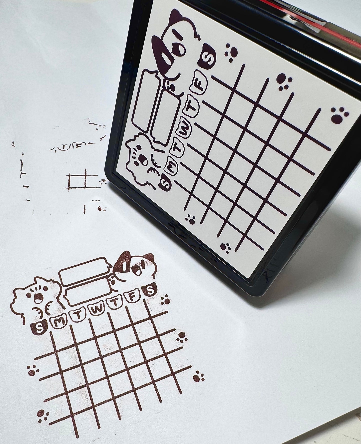 Meow Calendar Stamps