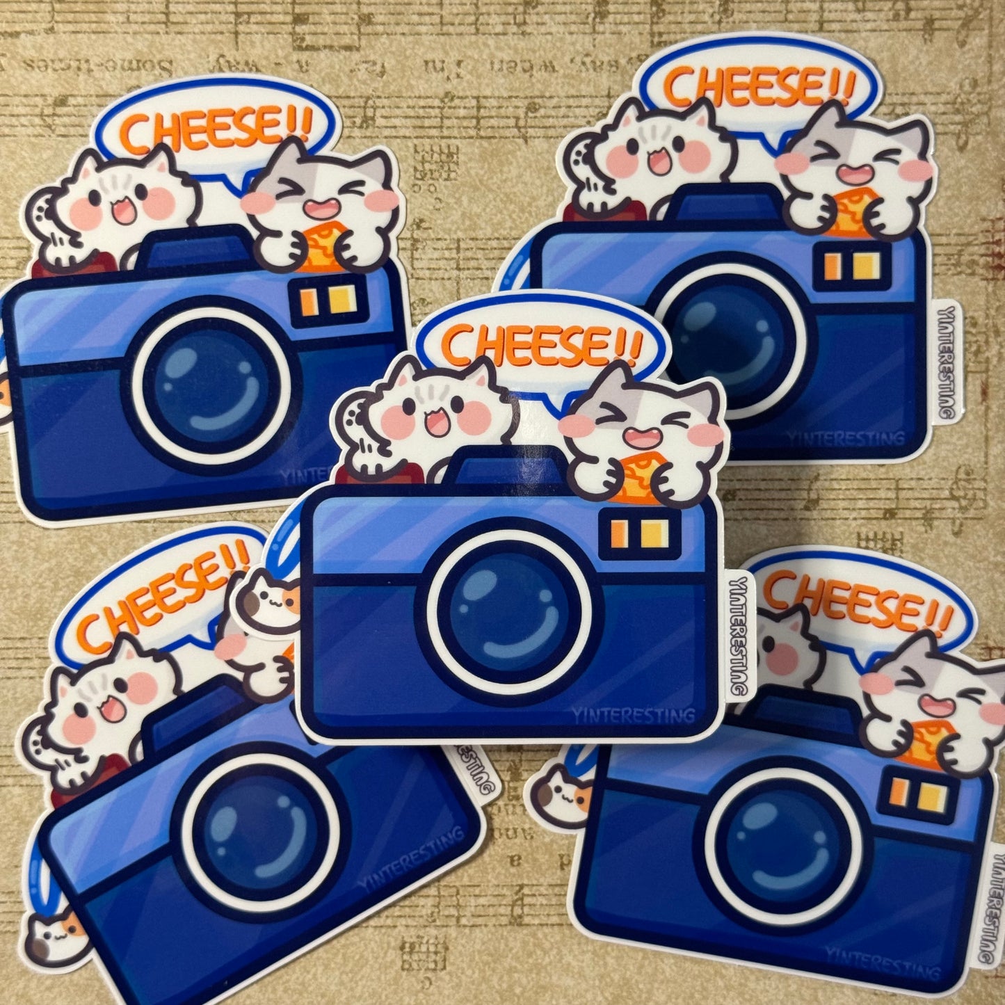 Camera Cats Sticker
