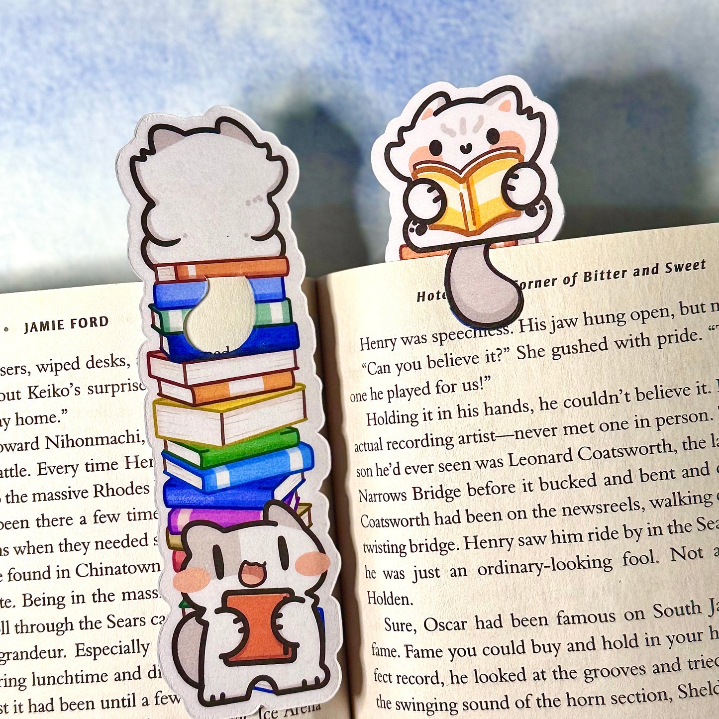 Book Stack Bookmark