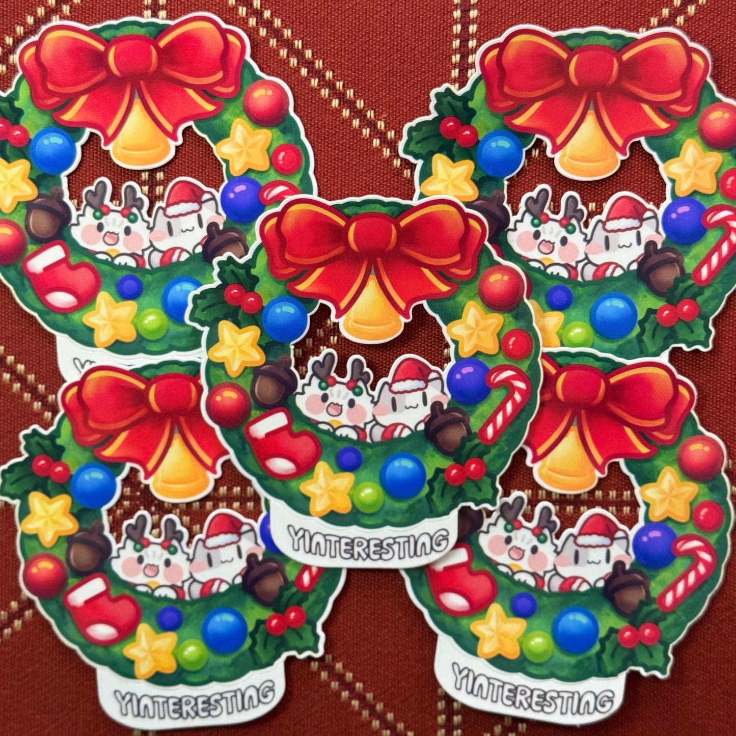 Christmas Wreath Sticker