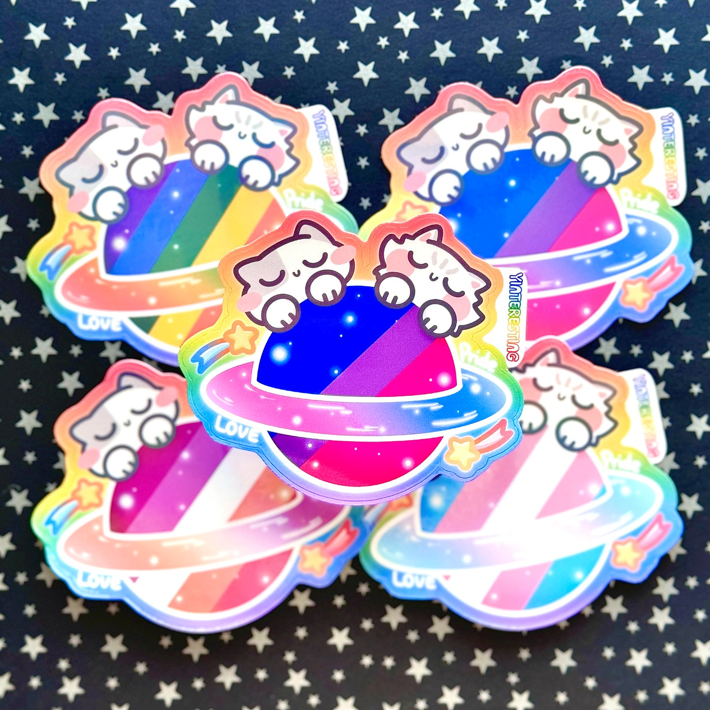 LGBTQ+ Pride Planet Stickers