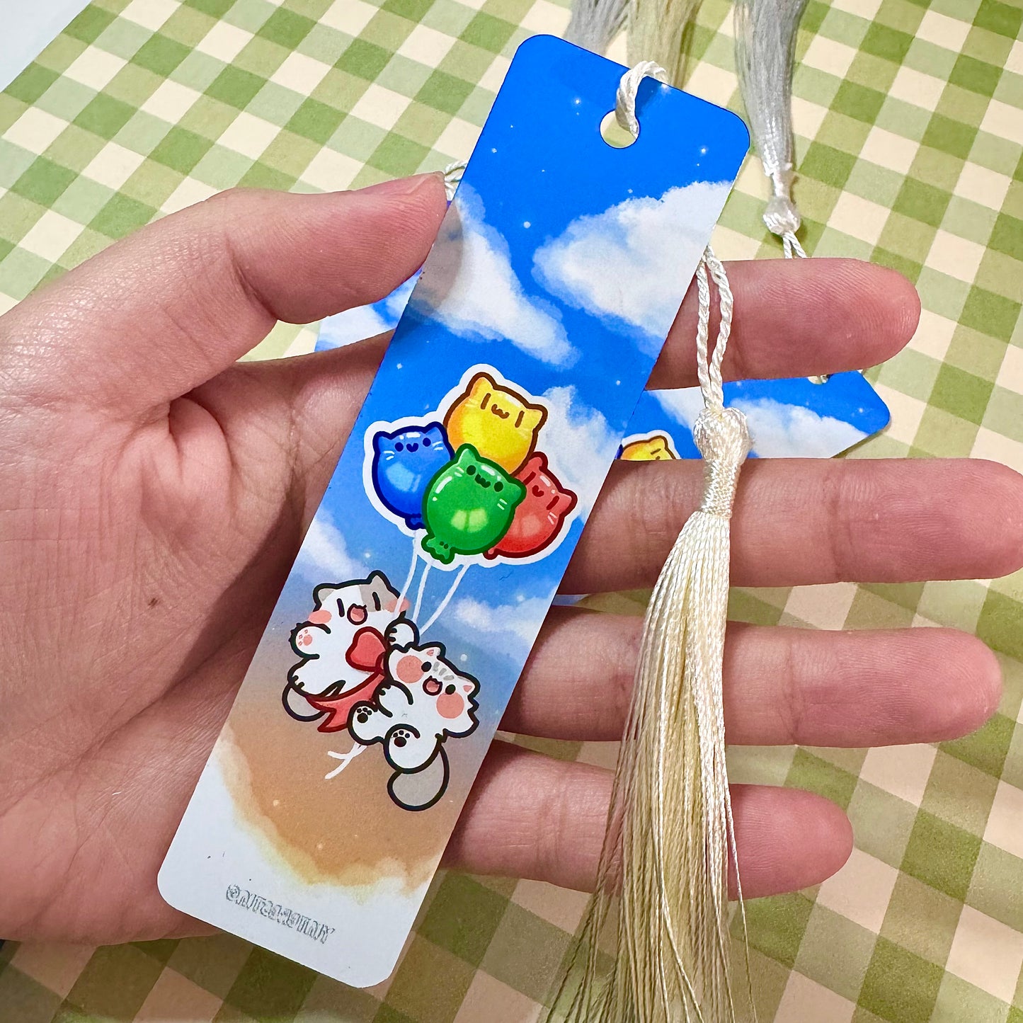 Ballons meow Metal Bookmark