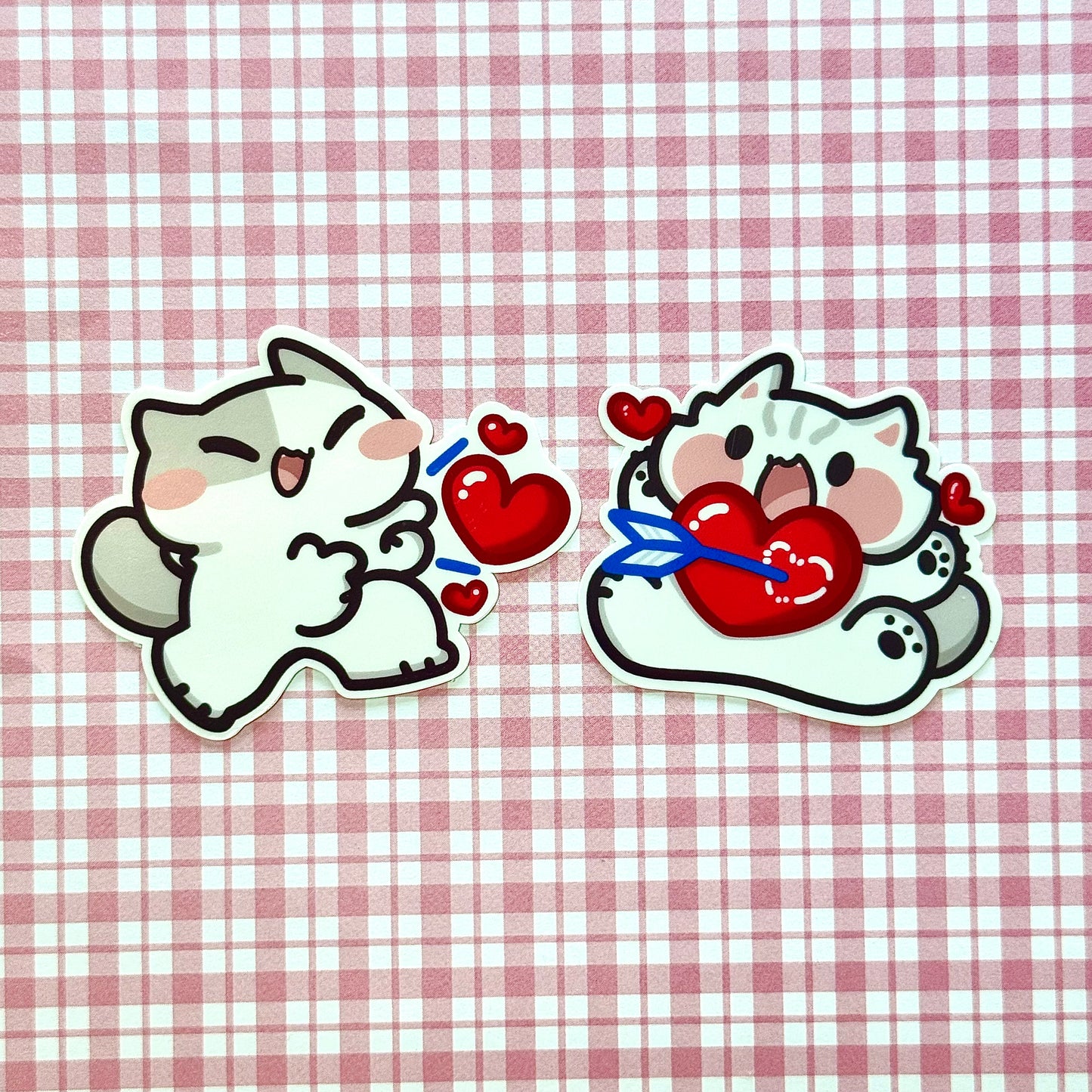 Shooting hearts meow Stickers