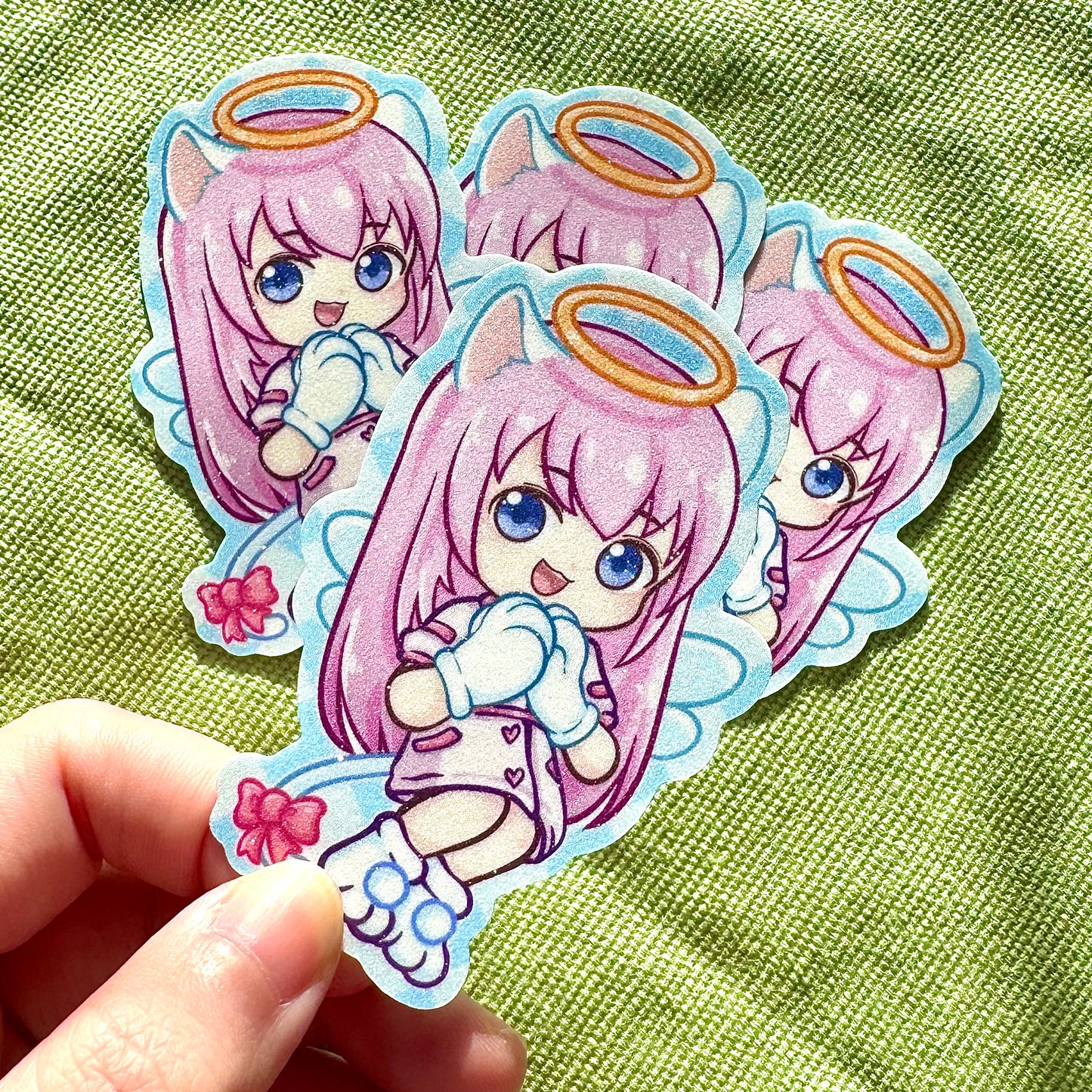 Megurine Luka Angel Meow Sticker