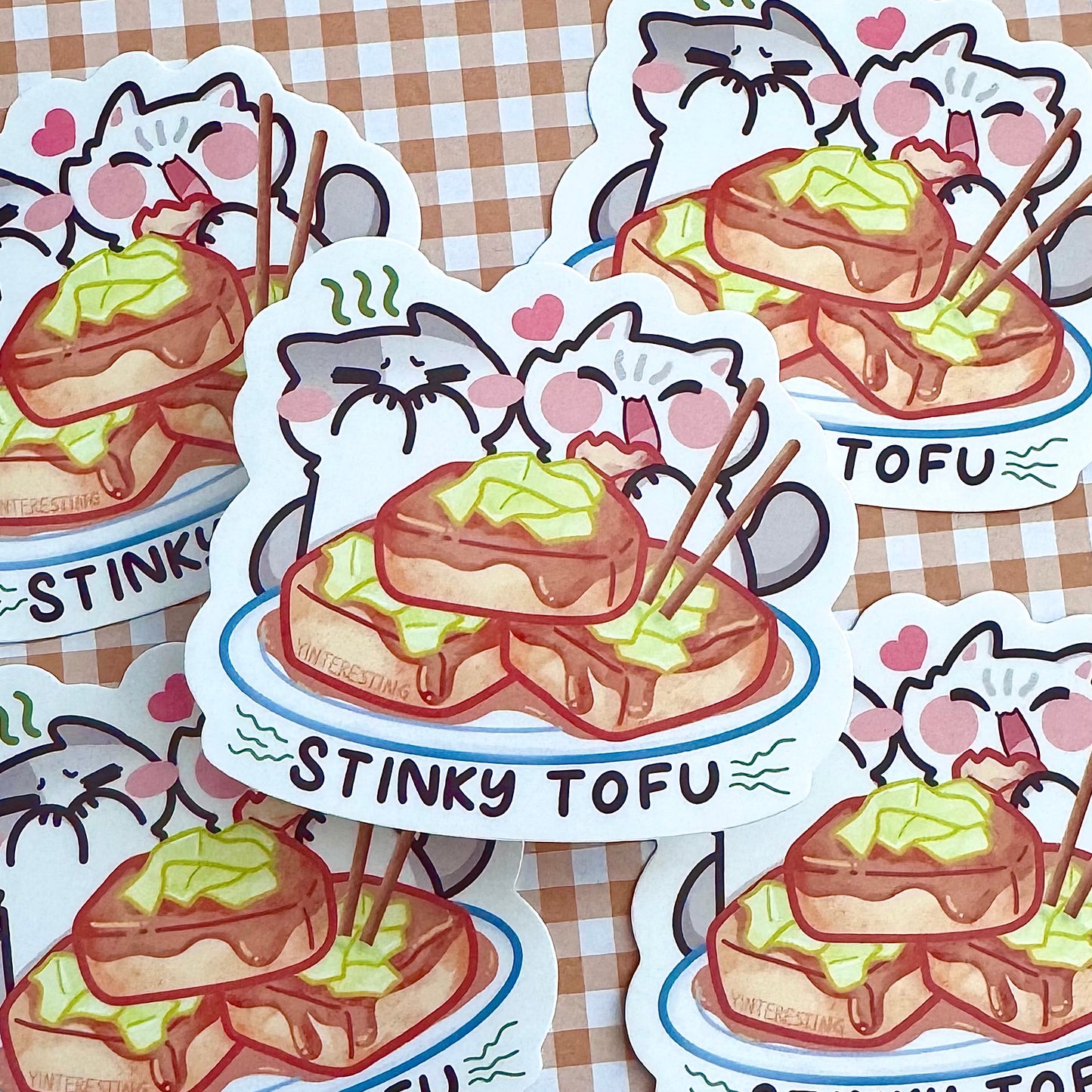 Stinky Tofu Cat Sticker
