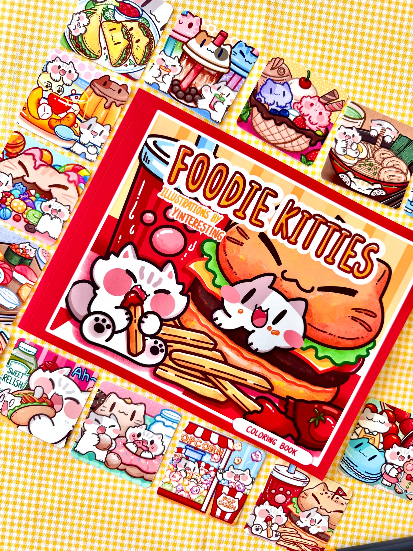 Foodie Kitties Coloring Book