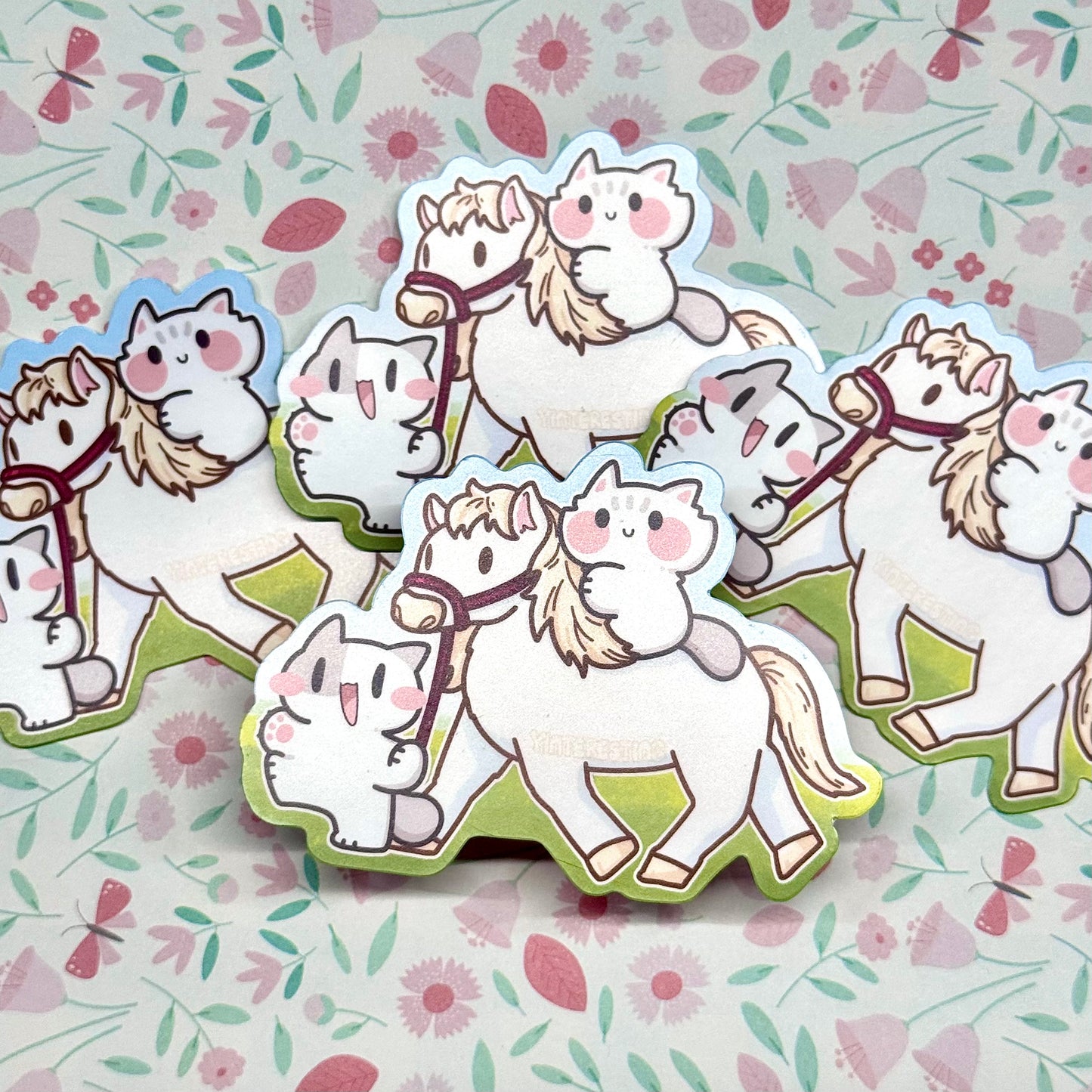 Horse and meows Sticker