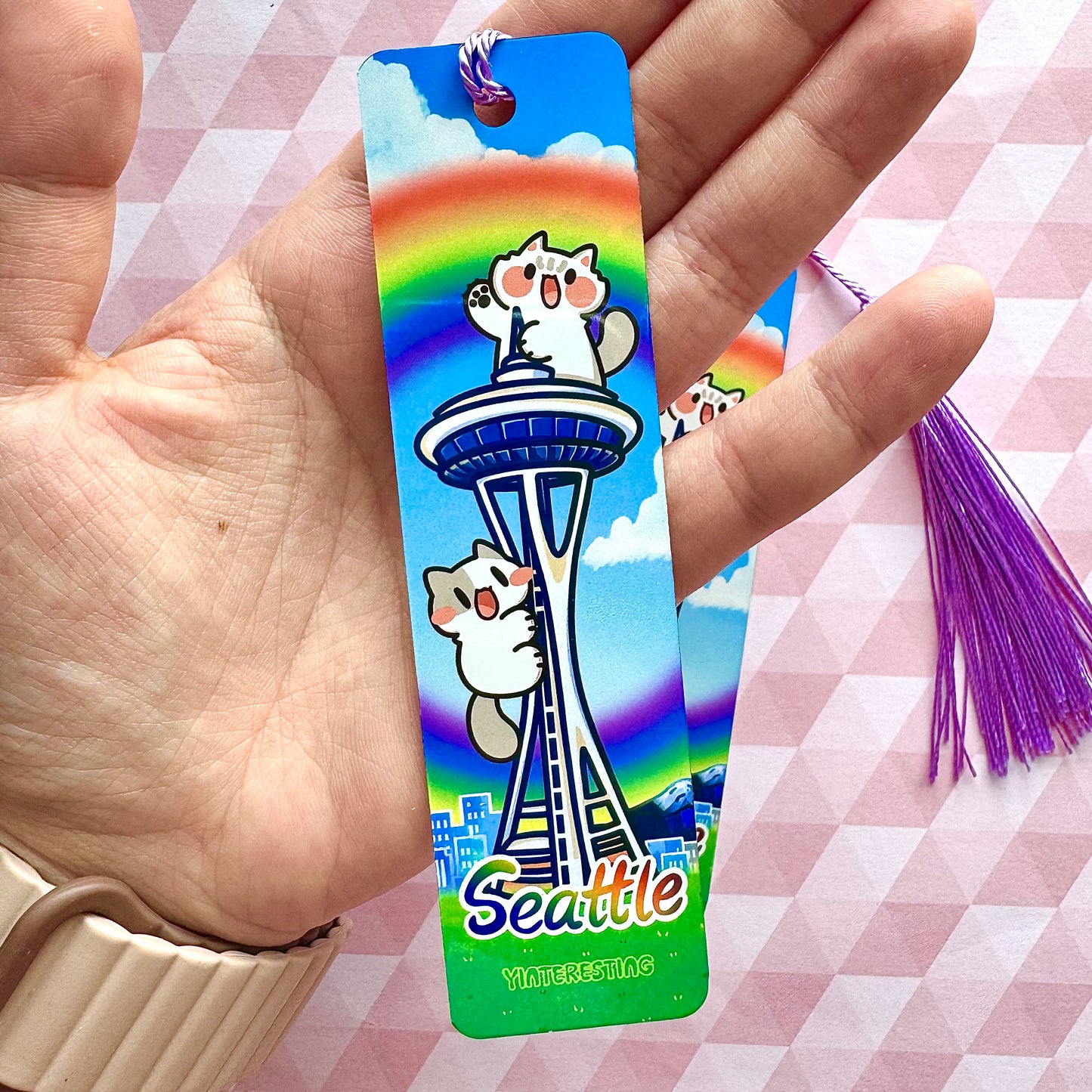 Seattle meow Metal Bookmark
